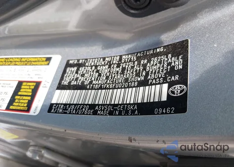 2015 Toyota Camry Se z USA, uszkodzony, nr VIN 4T1BF1FK6FU020188